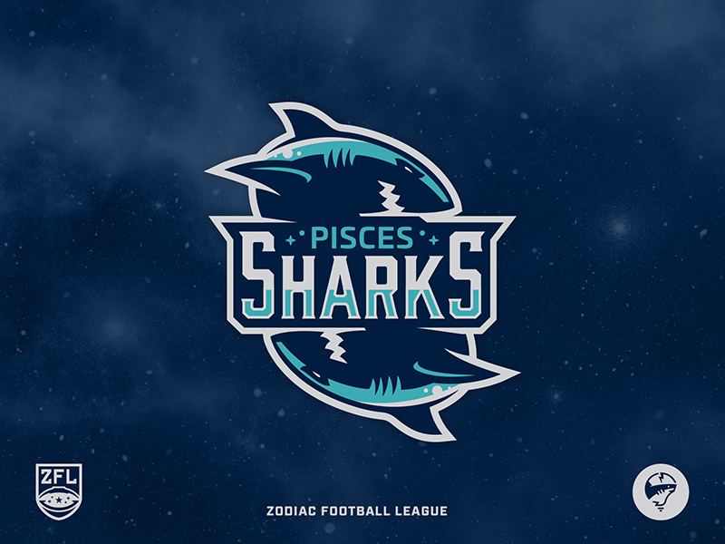 海洋霸主！52款鲨鱼Logo设计