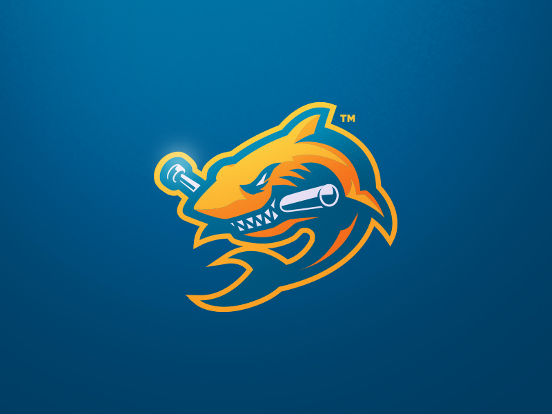 海洋霸主！52款鲨鱼Logo设计