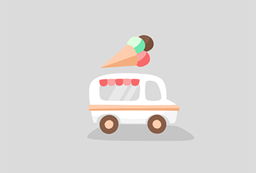 AE教程！教你制作可爱的动感冰淇淋小车动效