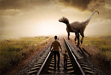 PS教程！教你合成铁路边的穿越侏罗纪奇幻场景（含素材下载）