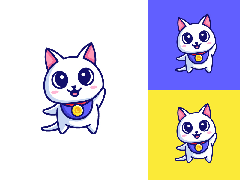 萌猫世界！20款猫咪元素Logo设计