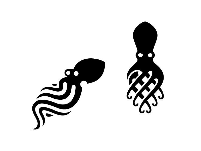 克鲁苏神！38款章鱼元素Logo设计（上）