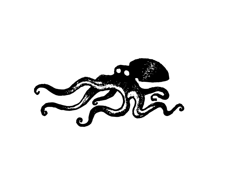 克鲁苏神！38款章鱼元素Logo设计（上）