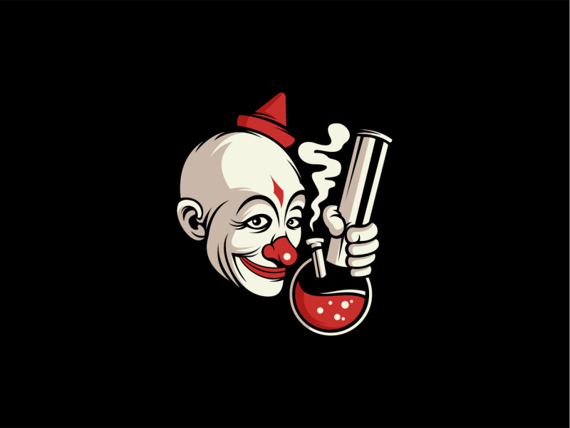 马戏演员！36款小丑元素Logo设计