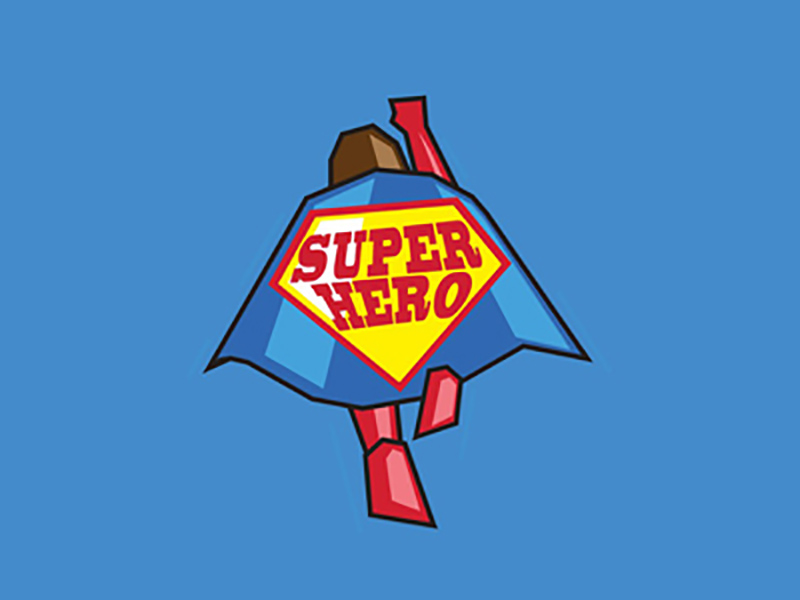 漫画经典！50款超级英雄元素Logo设计