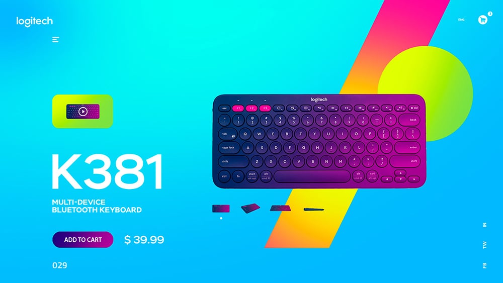 专业感！20个Maxim Nilov的产品Banner设计