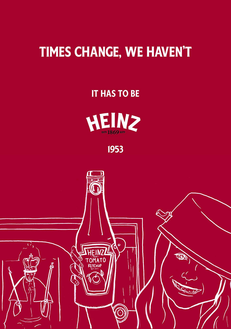 消灭乏味！Heinz调味酱商业海报作品