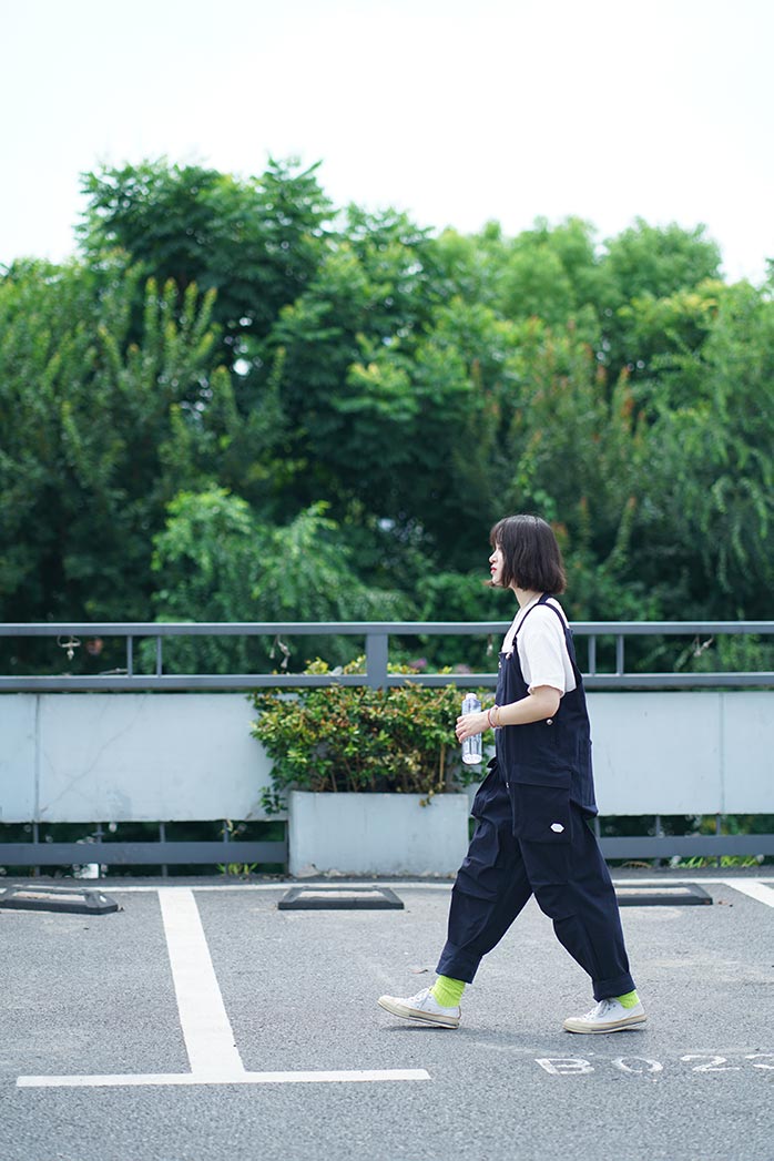 清爽出街！背带裤小清新