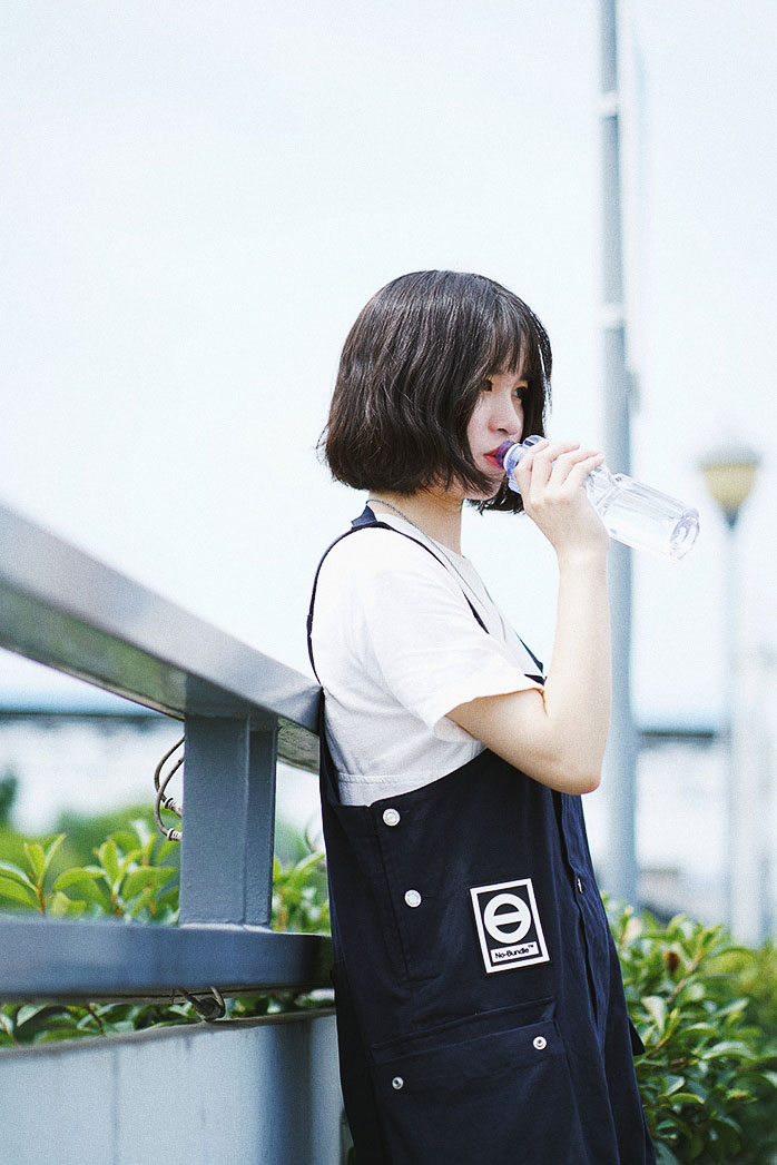 清爽出街！背带裤小清新