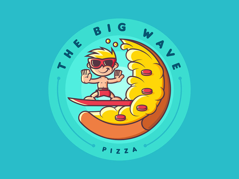 快餐美食！24款披萨元素Logo设计