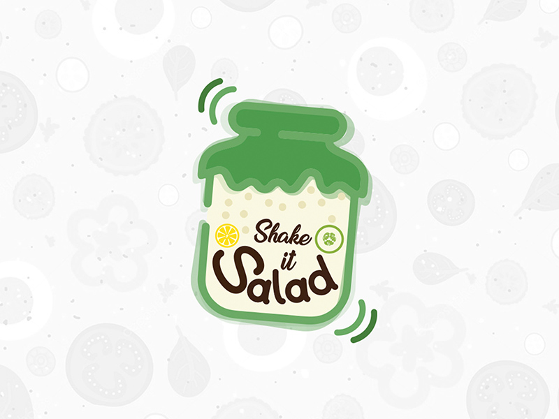 健康轻食！16款沙拉元素Logo设计
