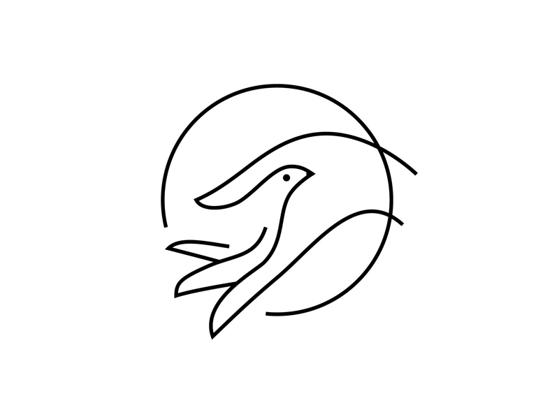 晴空飞翔！38款小鸟元素Logo设计