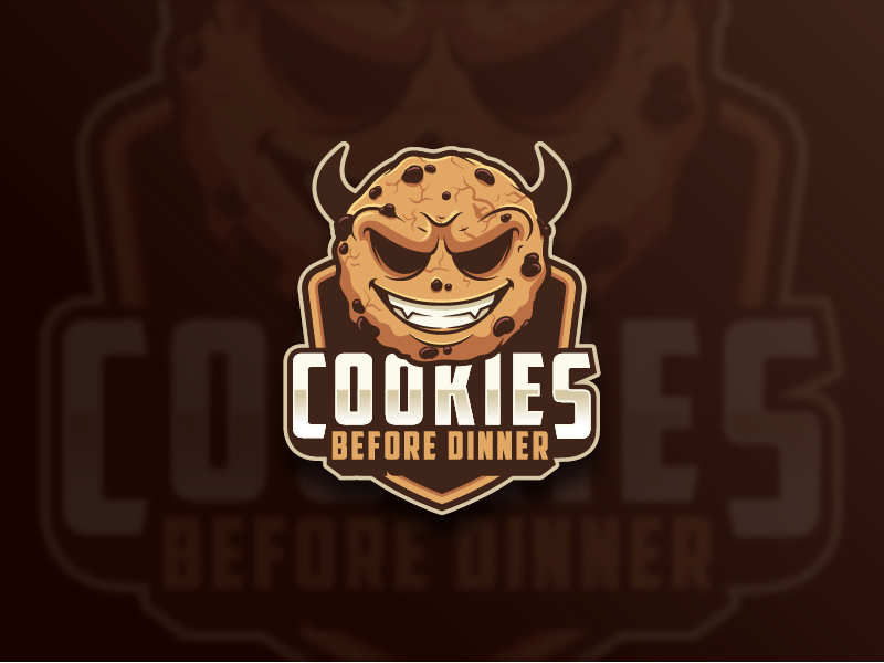 清脆小食！28款饼干元素Logo设计
