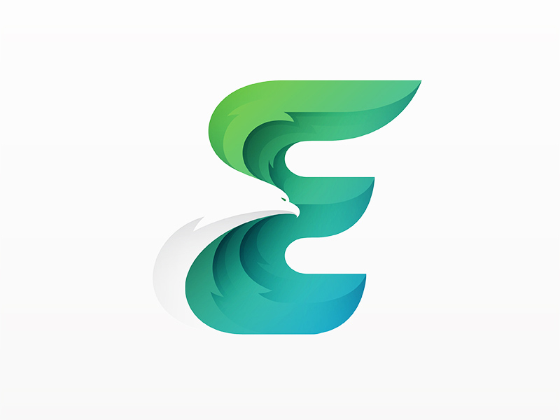 字母元素！20款字母E元素Logo设计