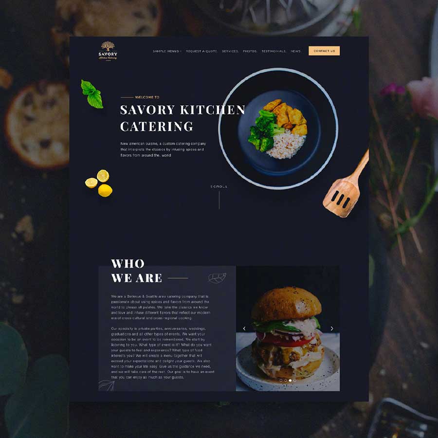 美食类网页该如何设计？
