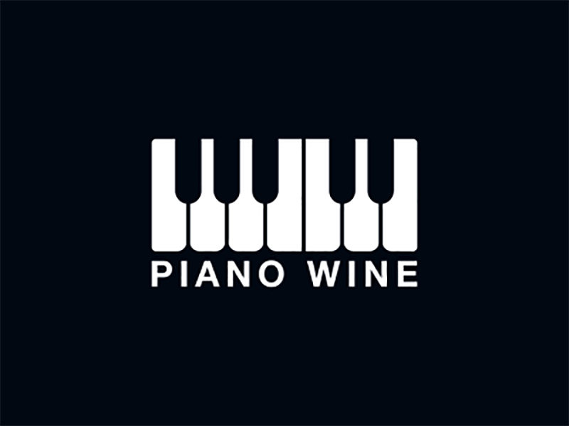 黑白琴键！26款钢琴元素Logo设计