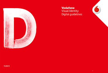 Vodafone品牌指导！26页品牌手册设计