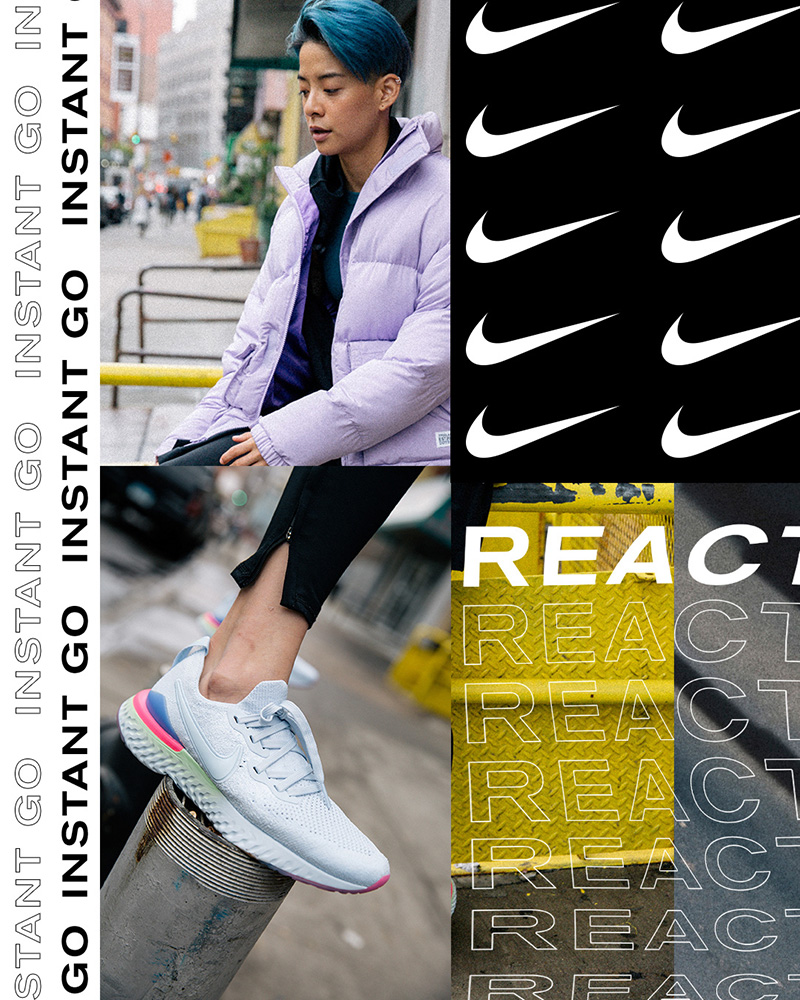 时尚潮流！18款Nike创意排版海报设计