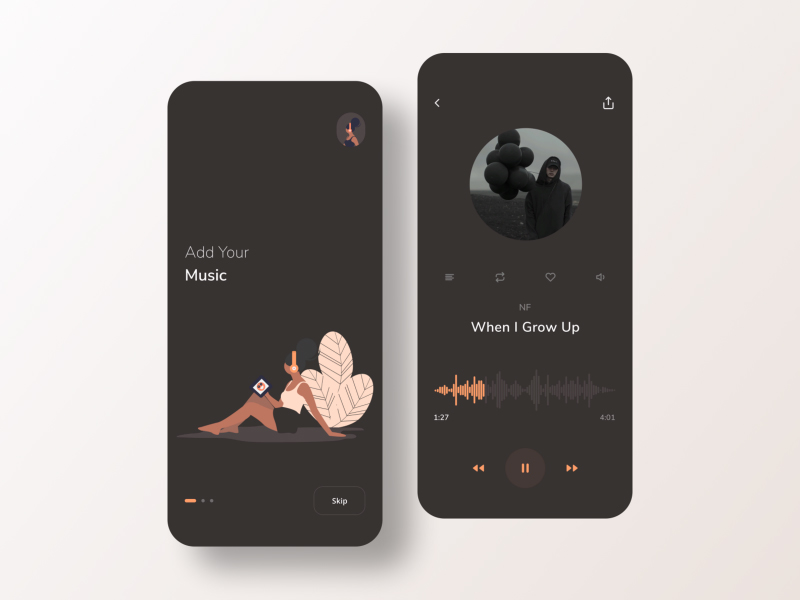音乐也是一种艺术！12组音乐app界面设计灵感