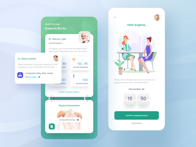 健康生活！12组医疗应用APP界面设计灵感