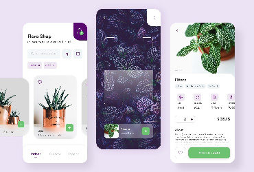 淡淡「花」香！12组花店App界面设计灵感