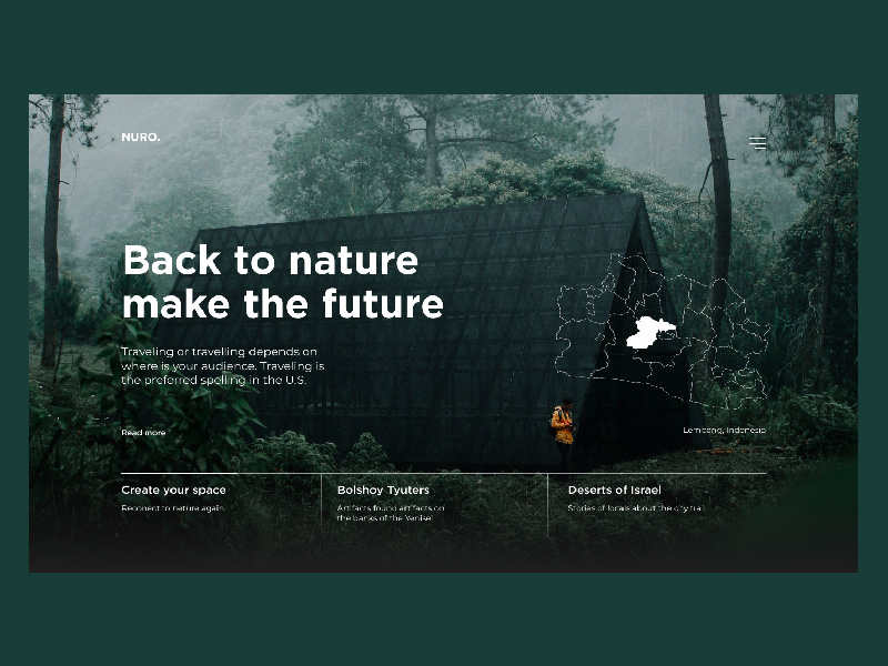 回归自然！12组自然风网站界面设计探索