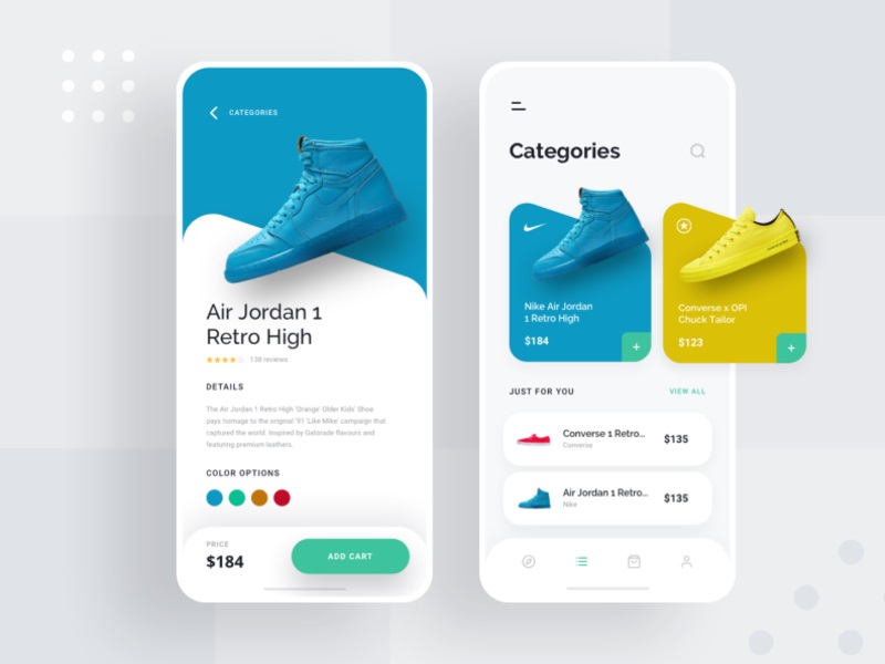 12组关于鞋店App界面的设计探索