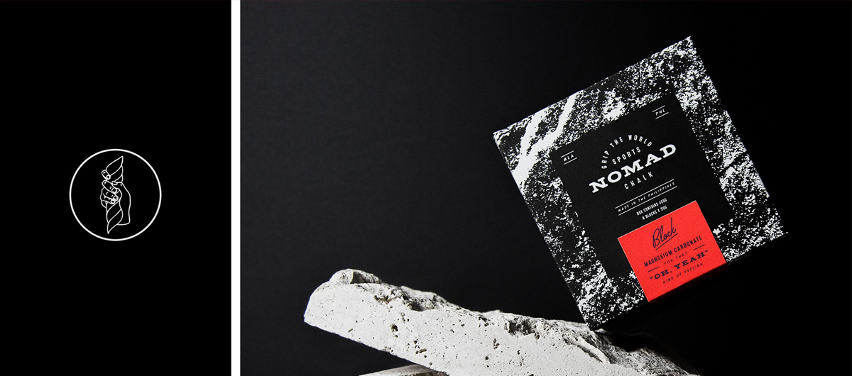 纹理的力量感！运动镁粉品牌VI设计