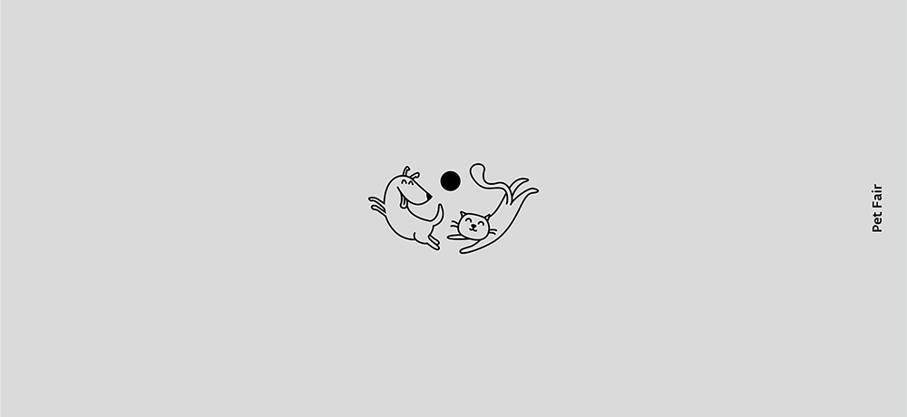 单色卡通！20款极简动物Logo设计2