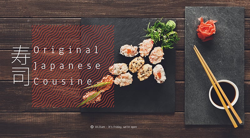 垂涎欲滴！16个美味寿司Banner设计
