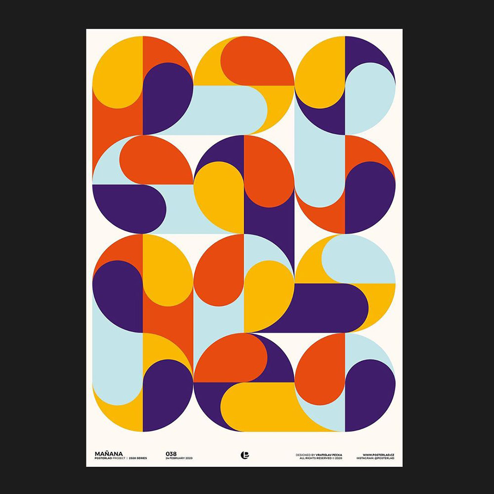 几何与色彩！16款创意形状构成海报