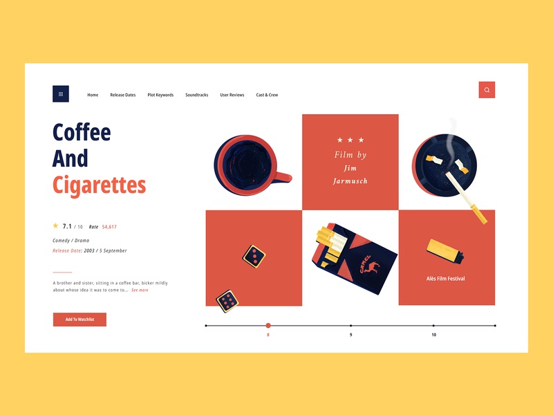 12组品牌咖啡网站界面设计灵感