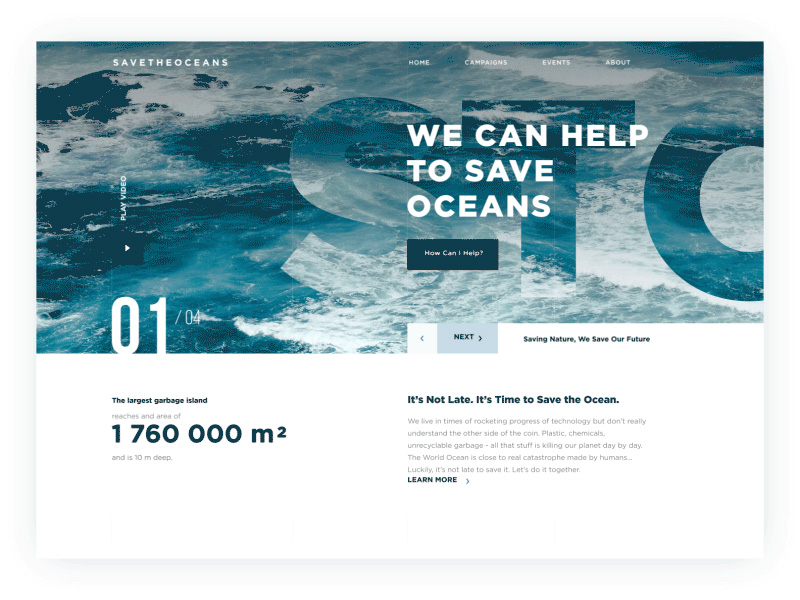 深邃海洋！12组海洋网站界面设计灵感