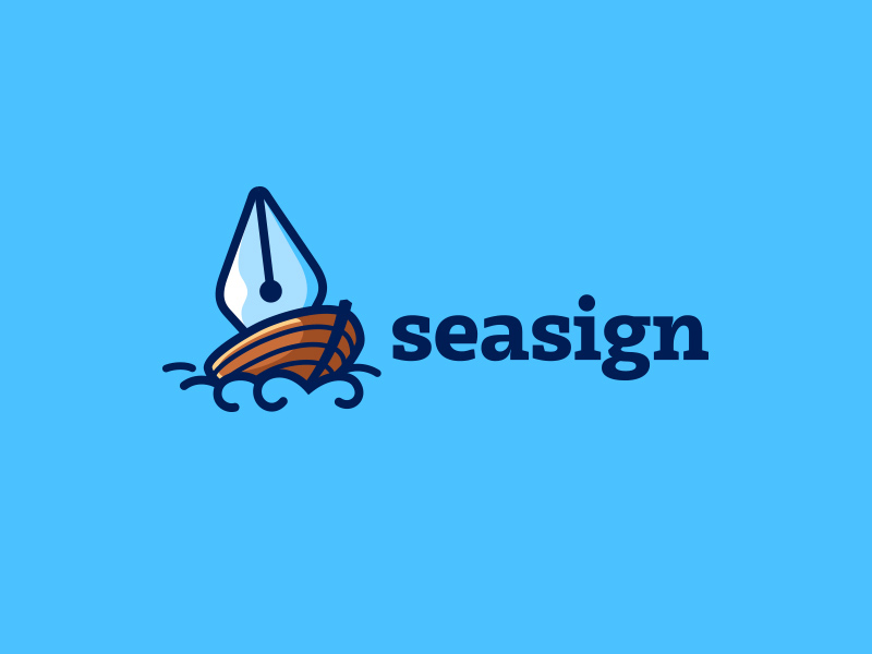 乘风破浪！24海洋元素Logo设计