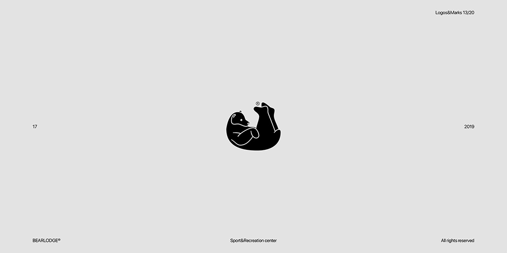 抽象黑白！24款艺术插画Logo设计