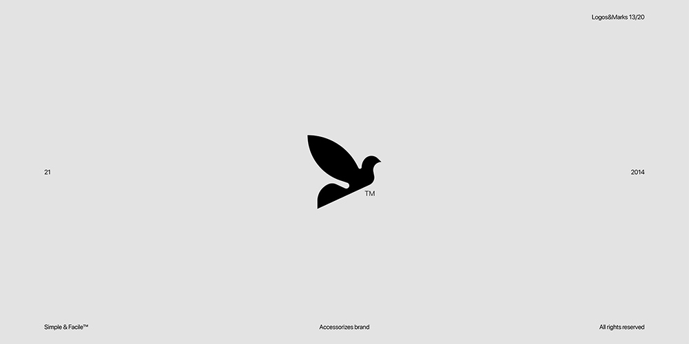 抽象黑白！24款艺术插画Logo设计