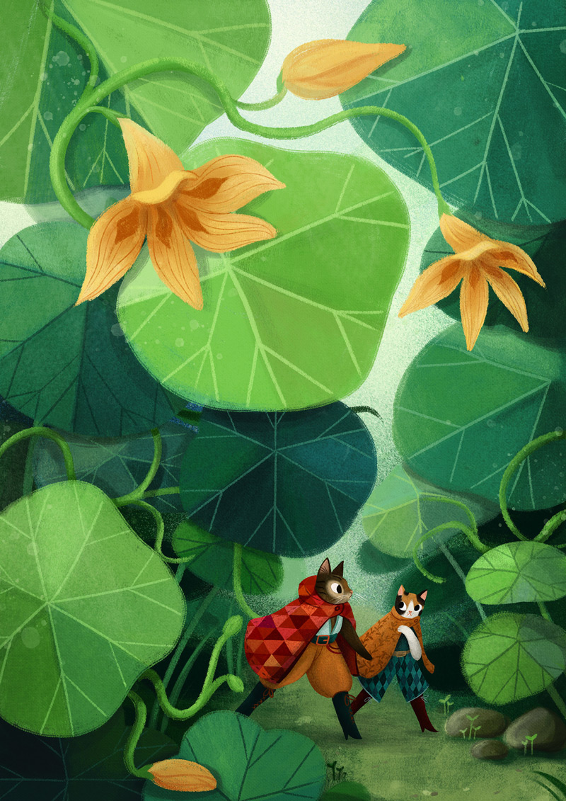 幻想森林！10款绿色调儿童插画
