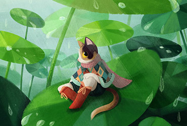 幻想森林！10款绿色调儿童插画