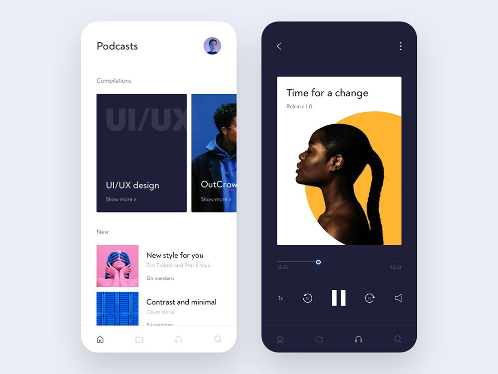 12组音乐App界面设计灵感
