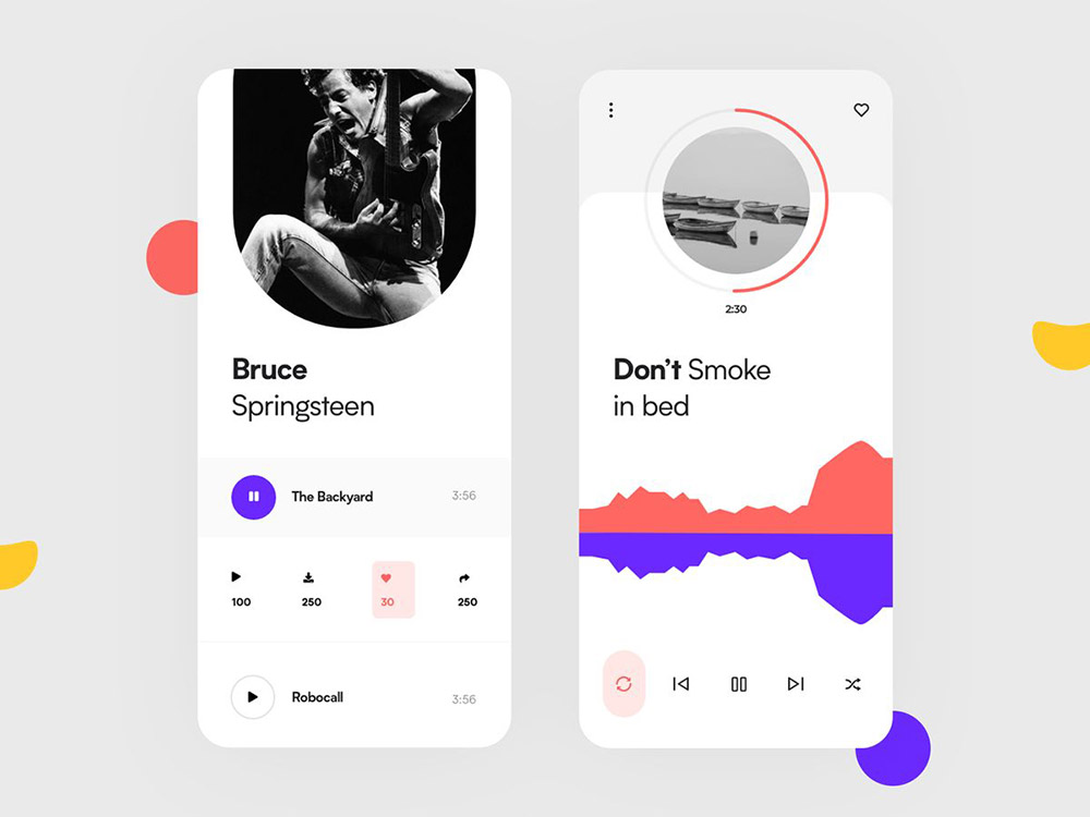12组音乐App界面设计灵感