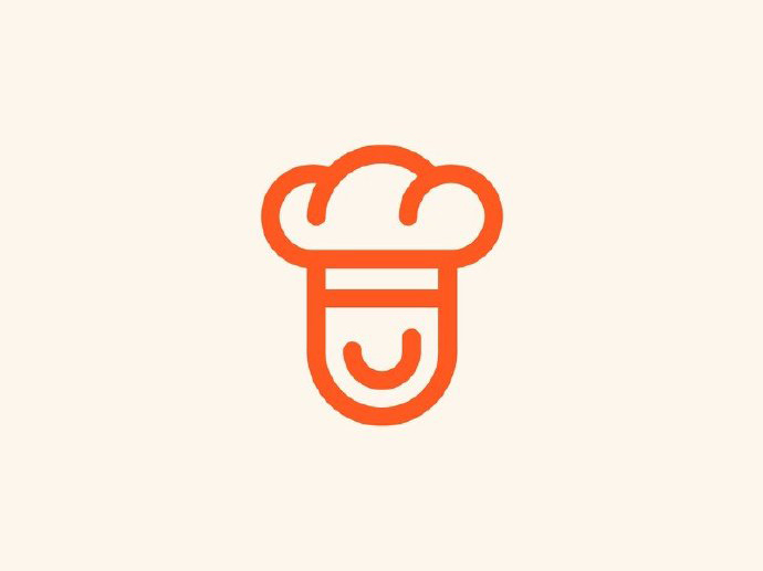 烹饪美食！18款厨师元素Logo设计