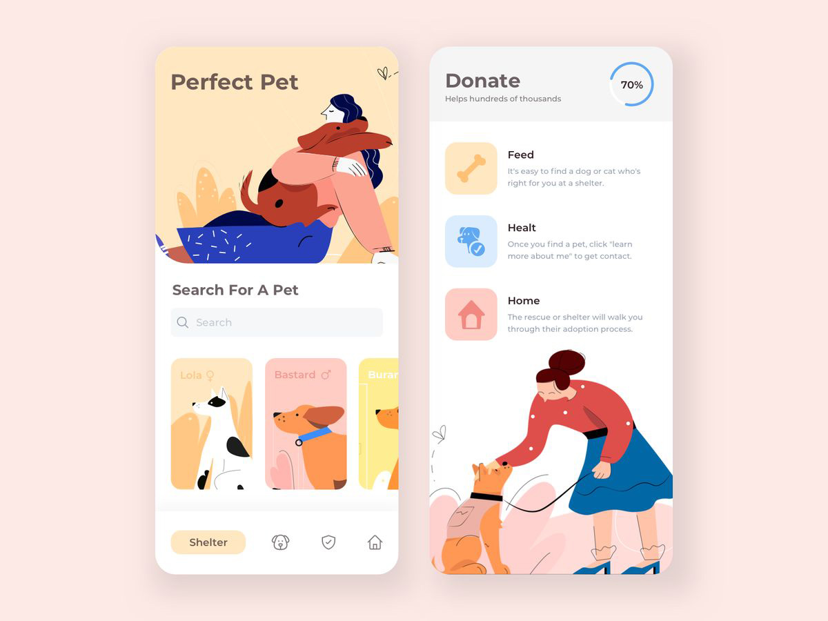 人类的好朋友！12组宠物主题App界面设计