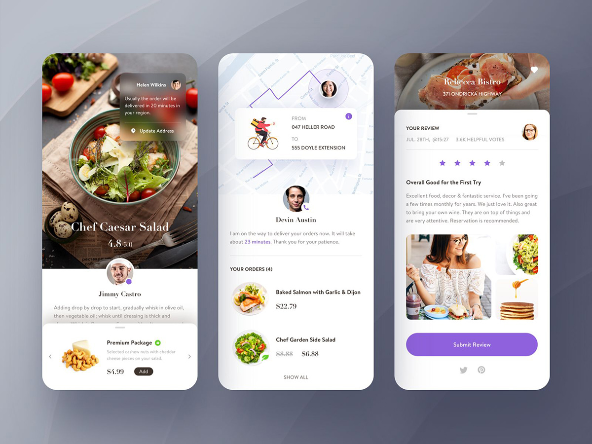 午餐吃什么？12组外卖App界面设计