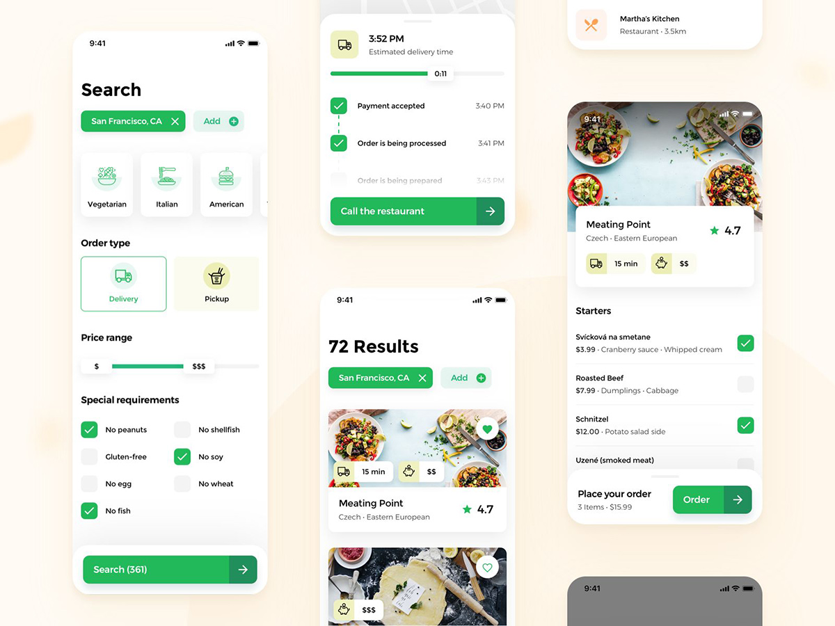 午餐吃什么？12组外卖App界面设计