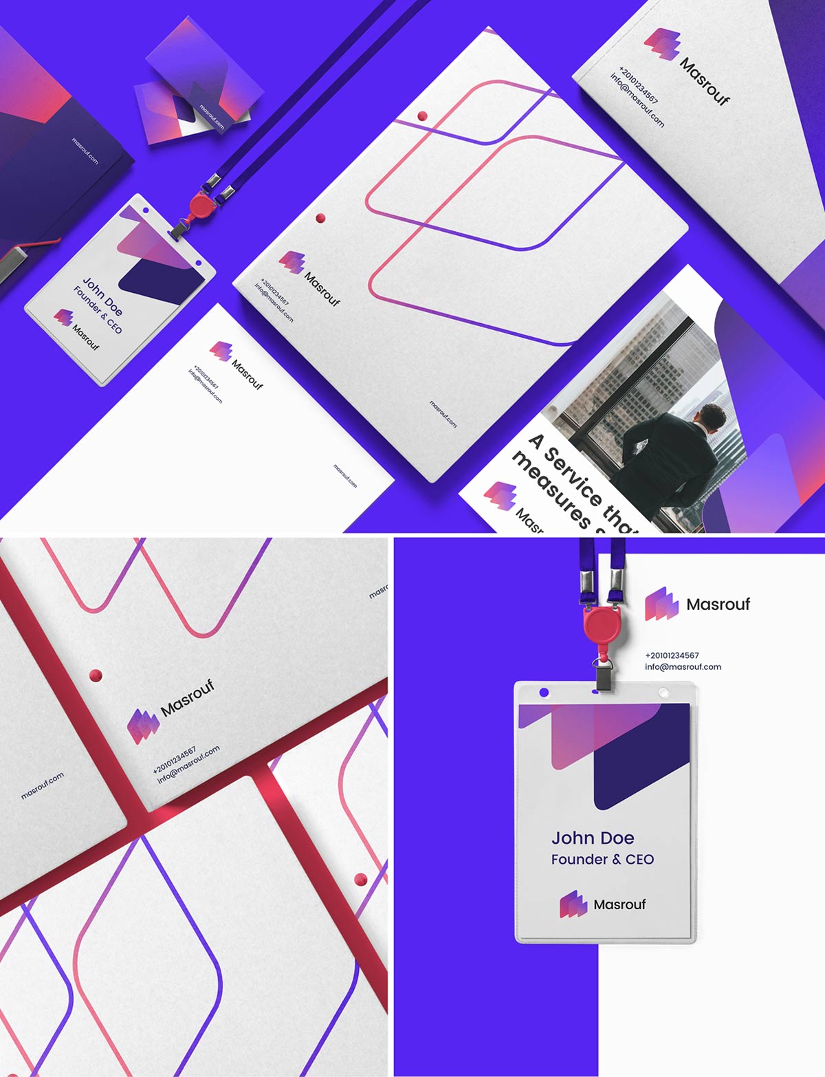 炫酷紫色！财务APP应用程序品牌VI设计