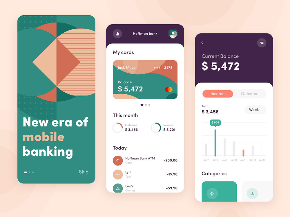 12组金融银行类App界面设计