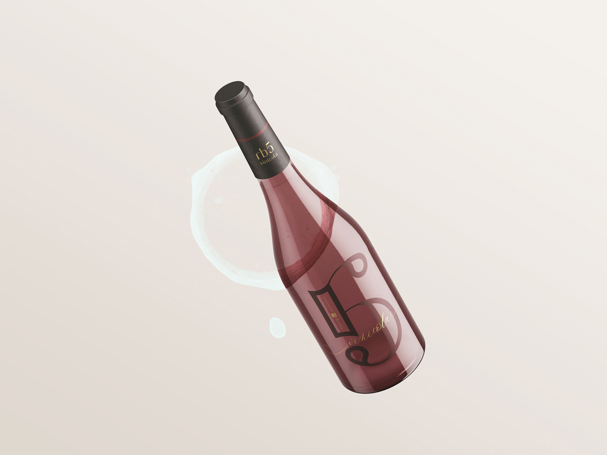 字母组合！葡萄酒品牌VI设计