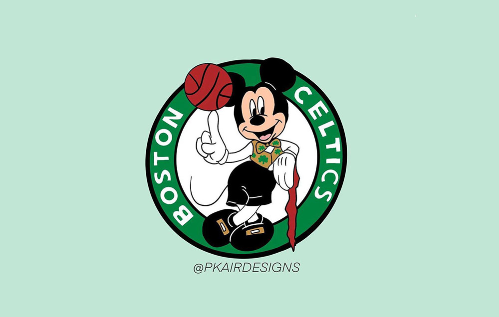 当NBA遇上迪士尼！16款可爱运动Logo设计
