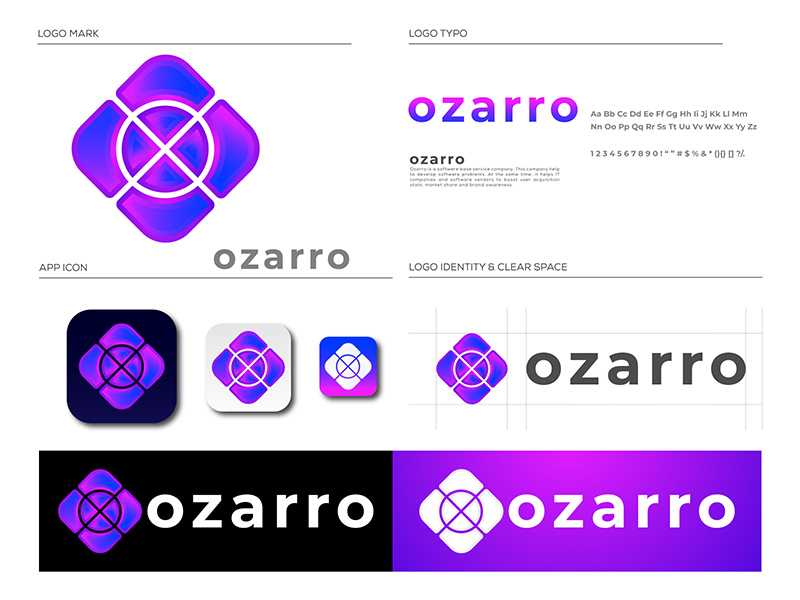 时尚渐变！20款简约力量Logo设计