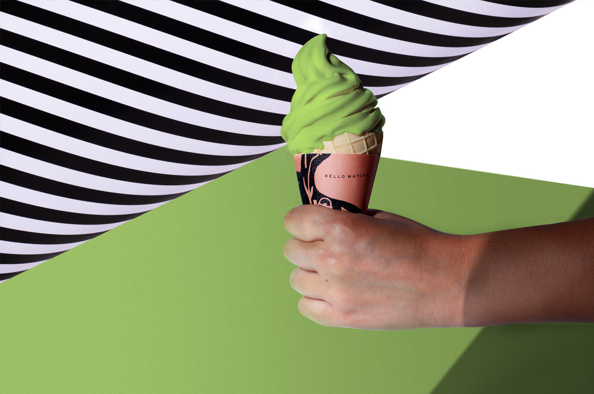 清新绿色！抹茶冰淇淋品牌VI设计